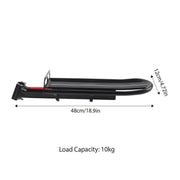 Mountain Bike Rear Rack Flat Suspension Rack Accessories Luggage Carrier Shelf V528-BICYCLE-REAR-RACK-554846