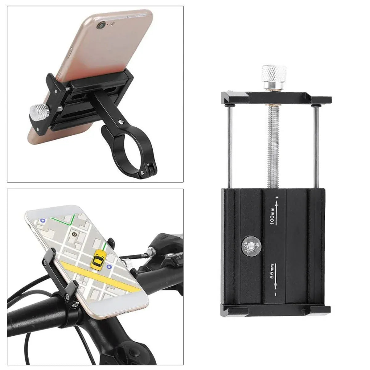Aluminum Alloy Bicycle Mobile Phone Stand Phone Rack Cycling Accessories Mount V528-BICYCLE-STAND-BLACK-902847