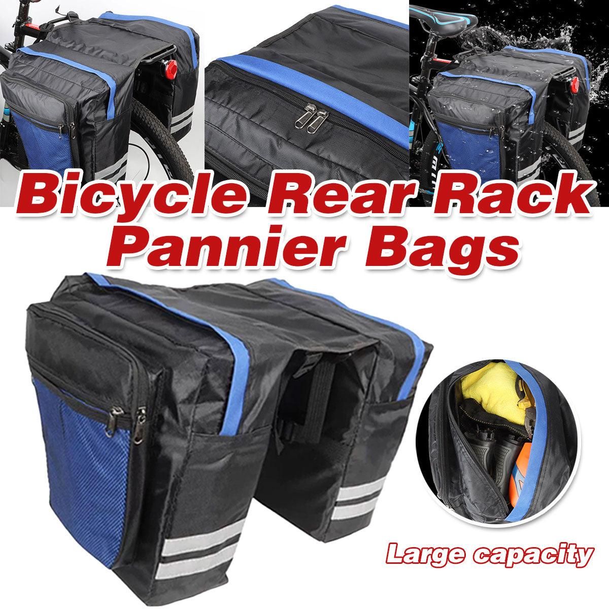 Bicycle Rear Rack Pannier Bags Double Side Water-Resistant Cycling Storage Bag V528-BICYCLEBAG-515280