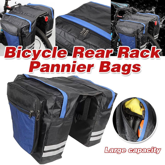 Bicycle Rear Rack Pannier Bags Double Side Water-Resistant Cycling Storage Bag V528-BICYCLEBAG-515280