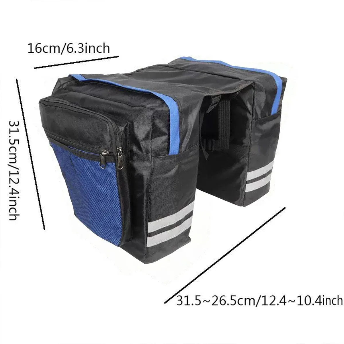 Bicycle Rear Rack Pannier Bags Double Side Water-Resistant Cycling Storage Bag V528-BICYCLEBAG-515280