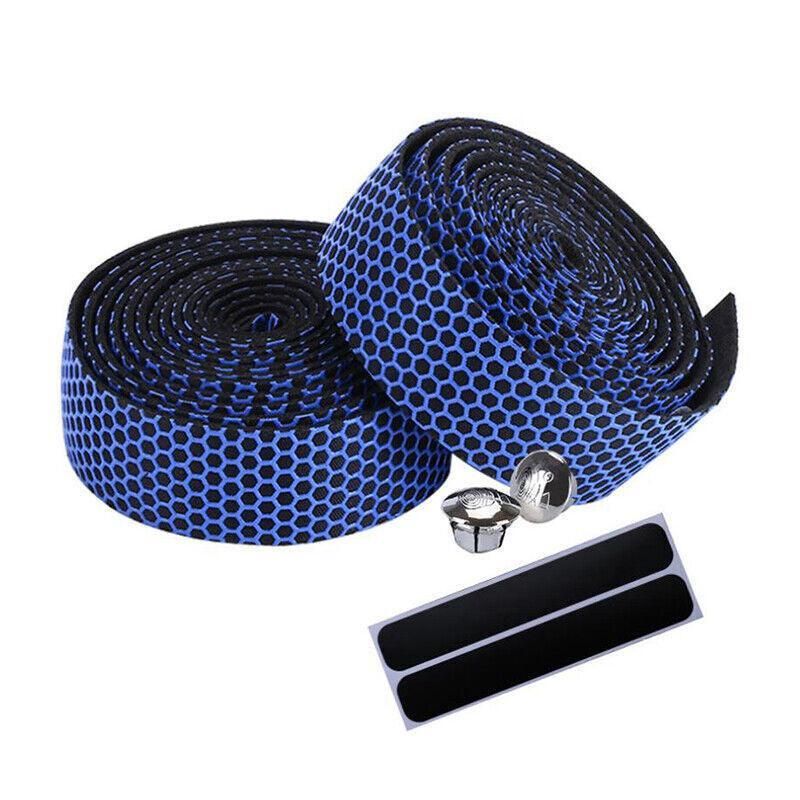 2X Thick Bicycle Handlebar Tape Bar Drop Wrap Mtb Road Bike Anti-Slip Punch - Blue V528-BICYCLEHANDLEBARTAPE-BLUE-550959