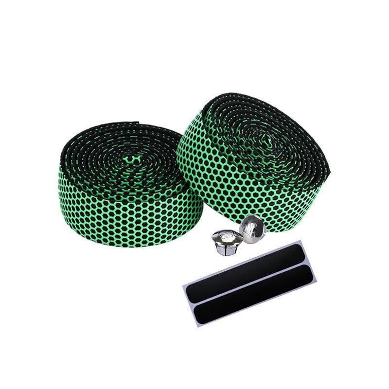 2X Thick Bicycle Handlebar Tape Bar Drop Wrap Mtb Road Bike Anti-Slip Punch - Green V528-BICYCLEHANDLEBARTAPE-GREEN-448314