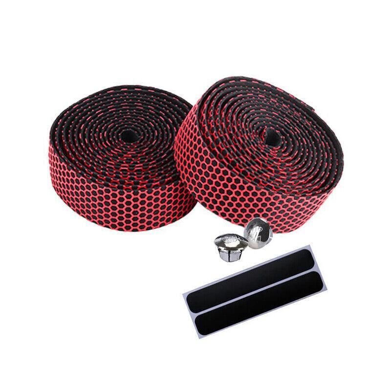2X Thick Bicycle Handlebar Tape Bar Drop Wrap Mtb Road Bike Anti-Slip Punch - Red V528-BICYCLEHANDLEBARTAPE-RED-622736
