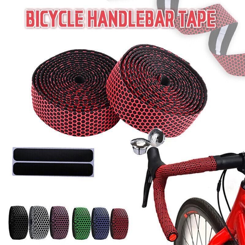 2X Thick Bicycle Handlebar Tape Bar Drop Wrap Mtb Road Bike Anti-Slip Punch - White V528-BICYCLEHANDLEBARTAPE-WHITE-458142