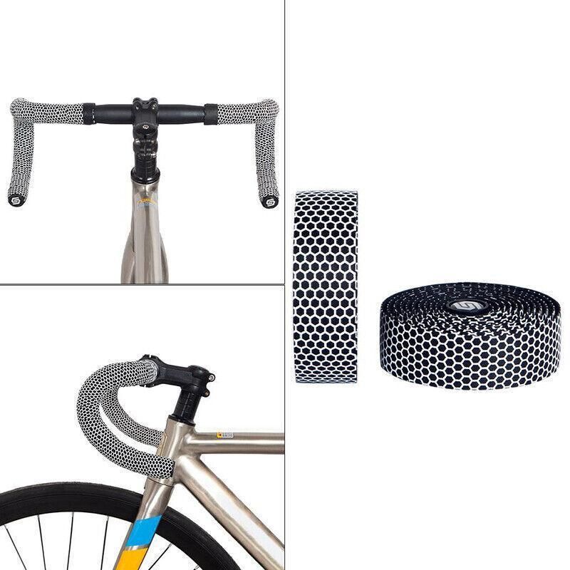 2X Thick Bicycle Handlebar Tape Bar Drop Wrap Mtb Road Bike Anti-Slip Punch - White V528-BICYCLEHANDLEBARTAPE-WHITE-458142