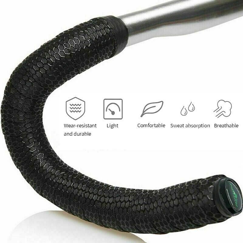 2X Thick Bicycle Handlebar Tape Bar Drop Wrap Mtb Road Bike Anti-Slip Punch - White V528-BICYCLEHANDLEBARTAPE-WHITE-458142