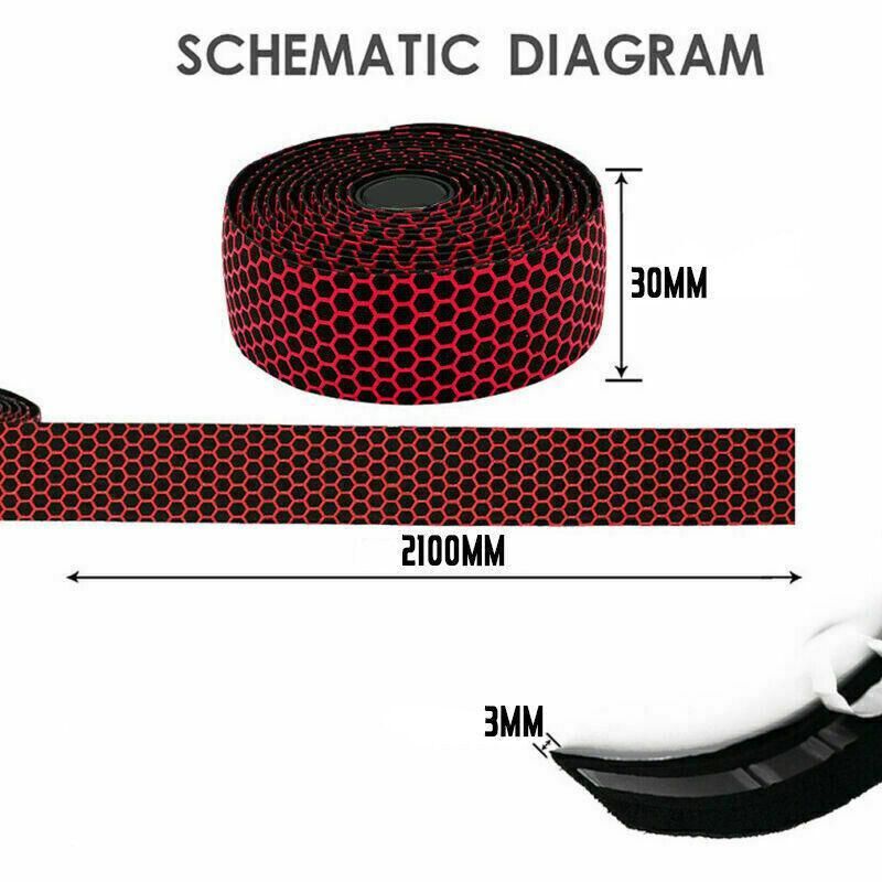 2X Thick Bicycle Handlebar Tape Bar Drop Wrap Mtb Road Bike Anti-Slip Punch - White V528-BICYCLEHANDLEBARTAPE-WHITE-458142