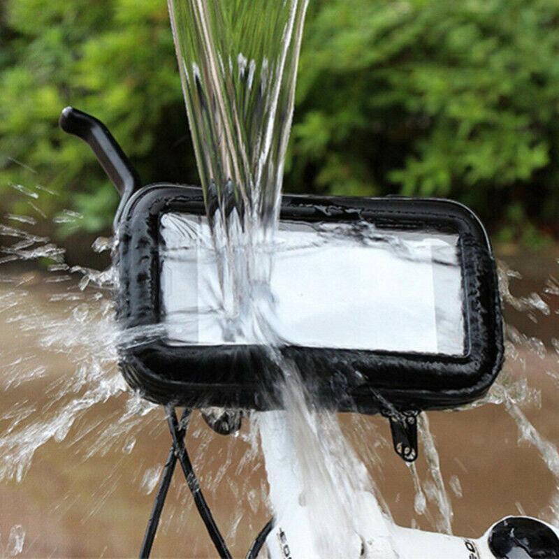 Waterproof Bicycle Bike Motorcycle Handlebar Mount Holder Case For Mobile Phone V528-BICYCLEHOLDER-6-3INCH-D1-458578