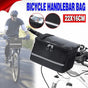 Waterproof Bicycle Handlebar Bag with Touchscreen Phone Pocket and Reflective Strip V528-BIKEBAG-BLACK-12706