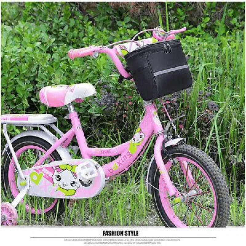 Waterproof Bicycle Handlebar Bag with Touchscreen Phone Pocket and Reflective Strip V528-BIKEBAG-BLACK-12706