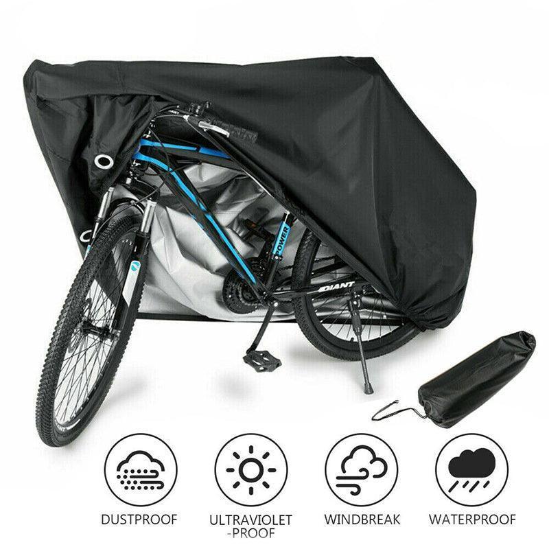 Waterproof Bike Cover Heavy UV Rain Garage Bicycle Protection Storage V528-BIKECOVER-BLACK-214603