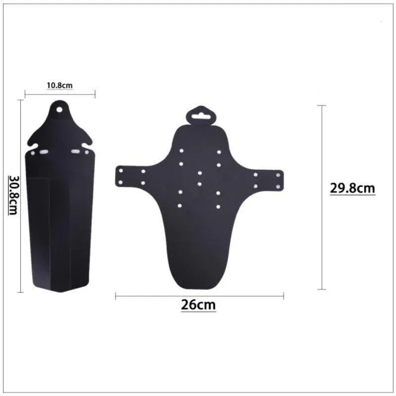 Mountain Bike Mud Guard Set Lightweight Front and Rear Fenders for MTB Bicycle V528-BIKEFENDER-49974