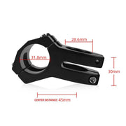 MTB Mountain Bike Handlebar Stem 31.8mm Aluminium Alloy Short Stem Cycling Part - Red V528-BIKEHANDLEBAR-RED-527305