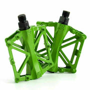 Bike Pedals Alloy Mountain Road MTB Colored Bicycle Nonslip Cycling Pedals 9/16" - Black V528-BIKEPEDALS-2PCS-BLACK-401121