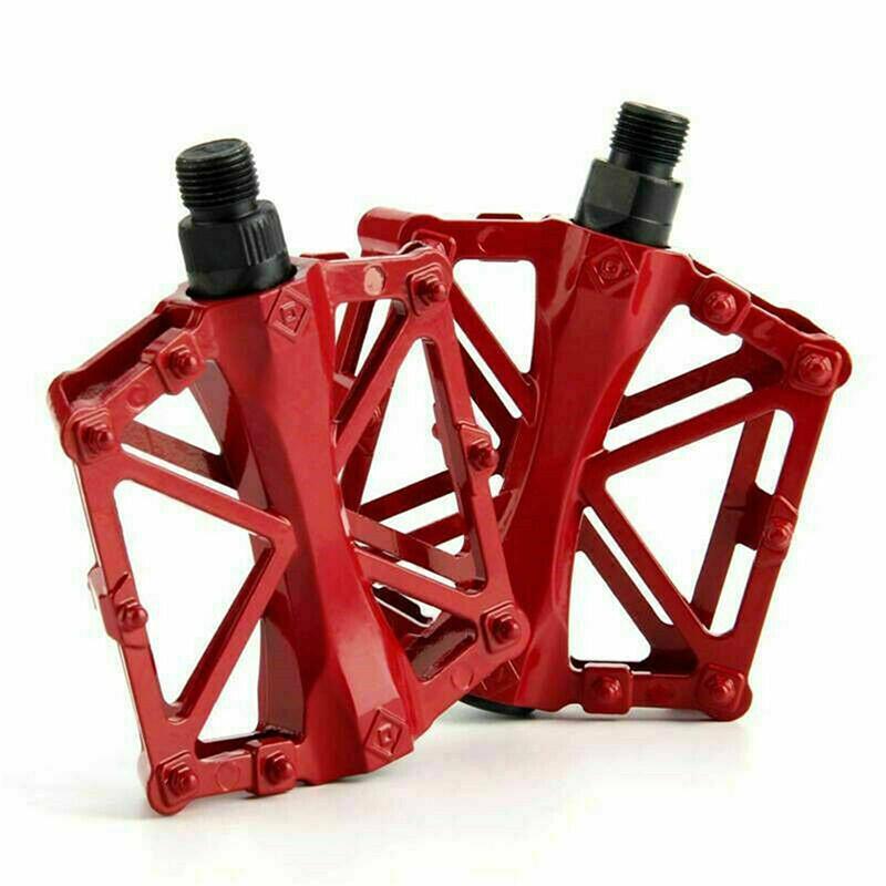 Bike Pedals Alloy Mountain Road MTB Colored Bicycle Nonslip Cycling Pedals 9/16" - Green V528-BIKEPEDALS-2PCS-GREEN-846656