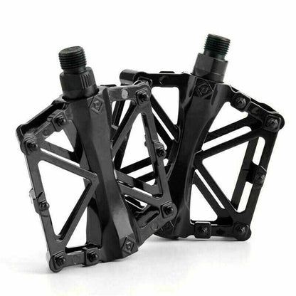 Bike Pedals Alloy Mountain Road MTB Colored Bicycle Nonslip Cycling Pedals 9/16" - Red V528-BIKEPEDALS-2PCS-RED-980638