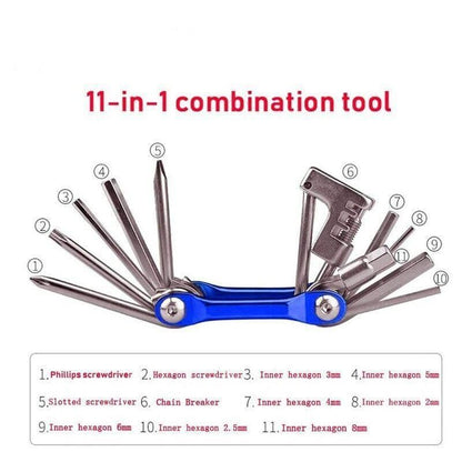 Bicycle Chain Multi-Function Bike Portable Breaker Tool Repair Kit Extractor V528-BIKEPORTABLE-BLUE-943722