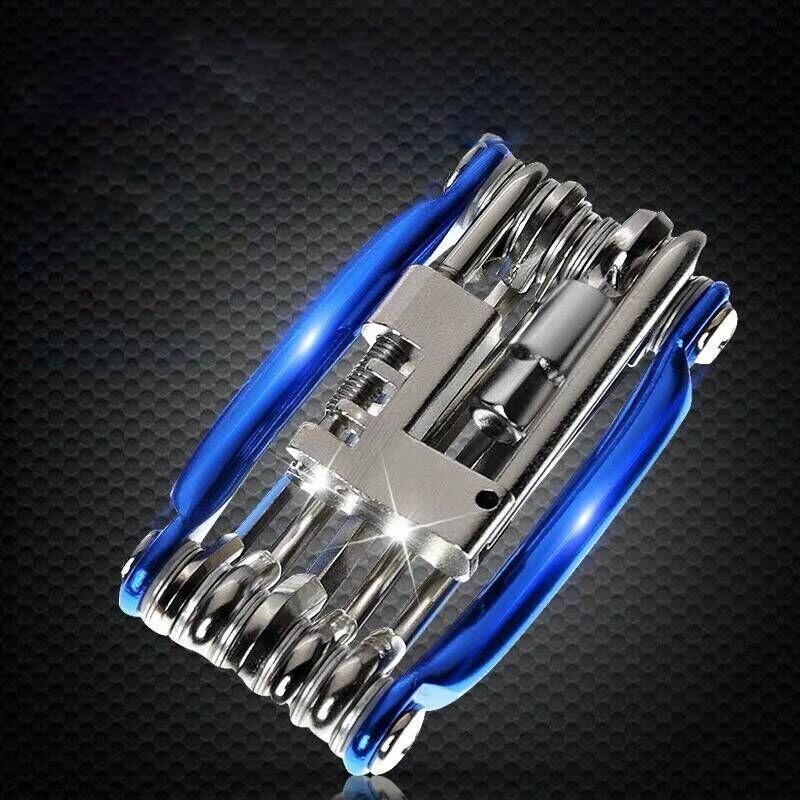 Bicycle Chain Multi-Function Bike Portable Breaker Tool Repair Kit Extractor V528-BIKEPORTABLE-BLUE-943722