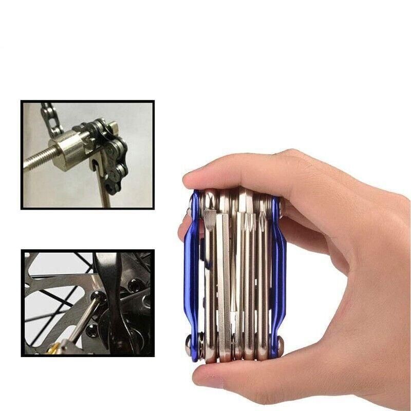 Bicycle Chain Multi-Function Bike Portable Breaker Tool Repair Kit Extractor V528-BIKEPORTABLE-BLUE-943722