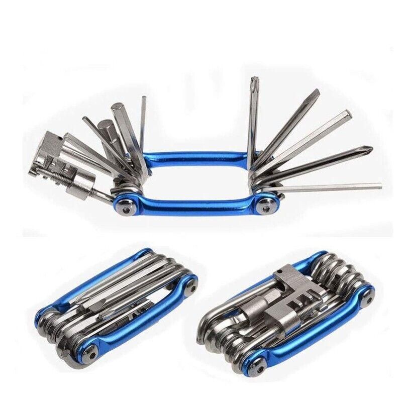 Bicycle Chain Multi-Function Bike Portable Breaker Tool Repair Kit Extractor V528-BIKEPORTABLE-BLUE-943722