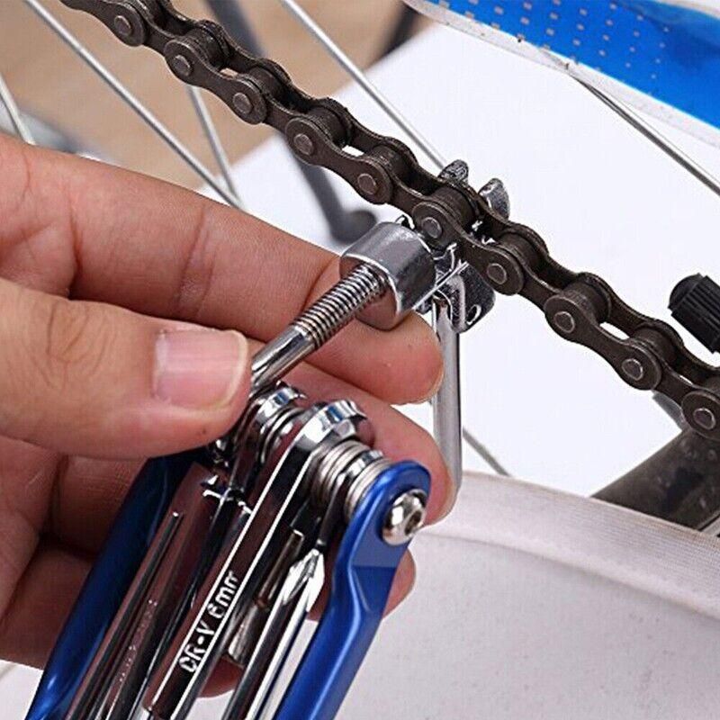 Bicycle Chain Multi-Function Bike Portable Breaker Tool Repair Kit Extractor V528-BIKEPORTABLE-BLUE-943722