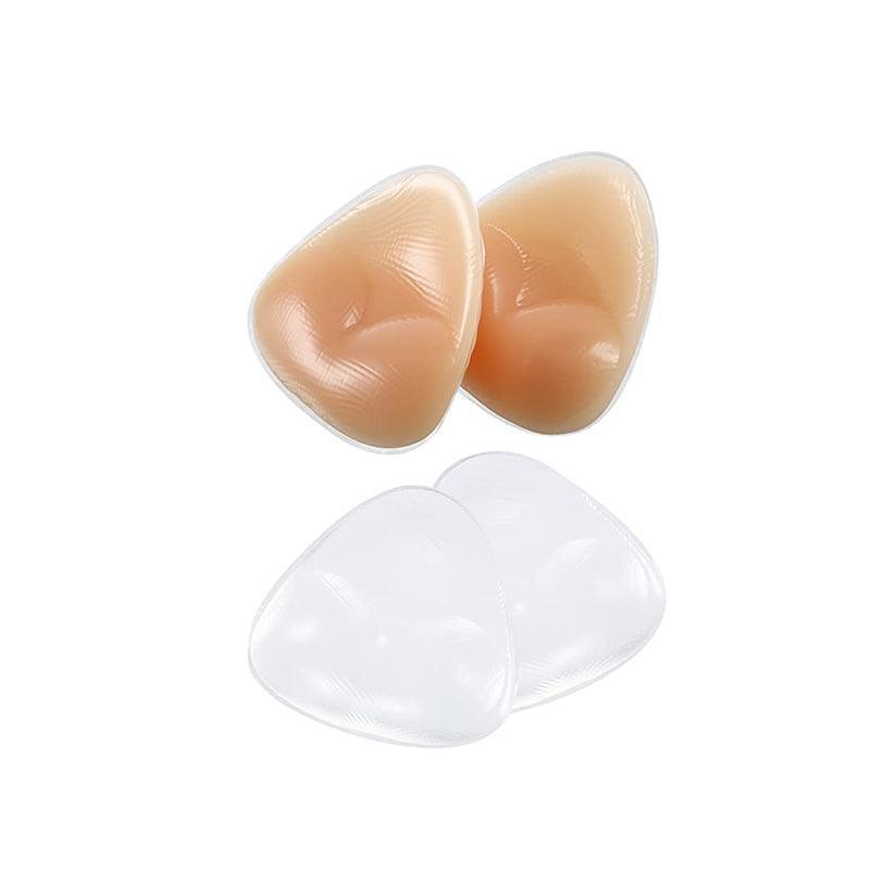Triangle Push-Up Silicone Bra Inserts Breasts Pad Bikini Bra Cleavage Enhancers - Transparent-Big V528-BIKINIBRA-TRA-BIG-413351