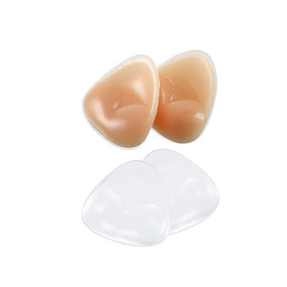 Triangle Push-Up Silicone Bra Inserts Breasts Pad Bikini Bra Cleavage Enhancers - Transparent-Big V528-BIKINIBRA-TRA-BIG-413351