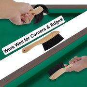 2PCS Brush Rail Brush Set Billiard Table Cleaning Kit Pool Table Corner Brush V528-BILLIARD-BRUSH-WOOD-433271