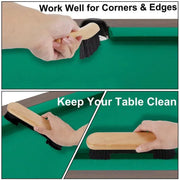 2PCS Brush Rail Brush Set Billiard Table Cleaning Kit Pool Table Corner Brush V528-BILLIARD-BRUSH-WOOD-433271