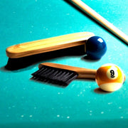 2PCS Brush Rail Brush Set Billiard Table Cleaning Kit Pool Table Corner Brush V528-BILLIARD-BRUSH-WOOD-433271