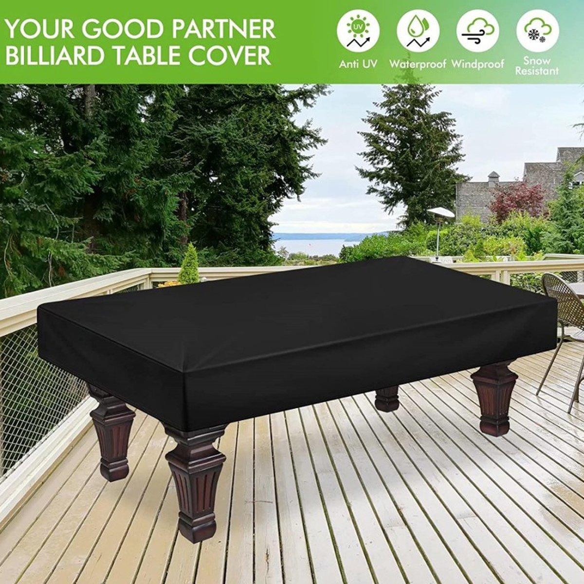 Waterproof Oxford Cloth Billiards Table Cover Dustproof Pool Table Protector V528-BILLIARD-TABLE-COVER-8FT-744465