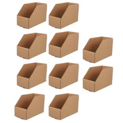 10pcs Slanted Display Boxes for Sorting Organising Storage Containers Organizer - 40cm x 18cm x 22cm V528-BIN-10PCS-40-18-22-321387