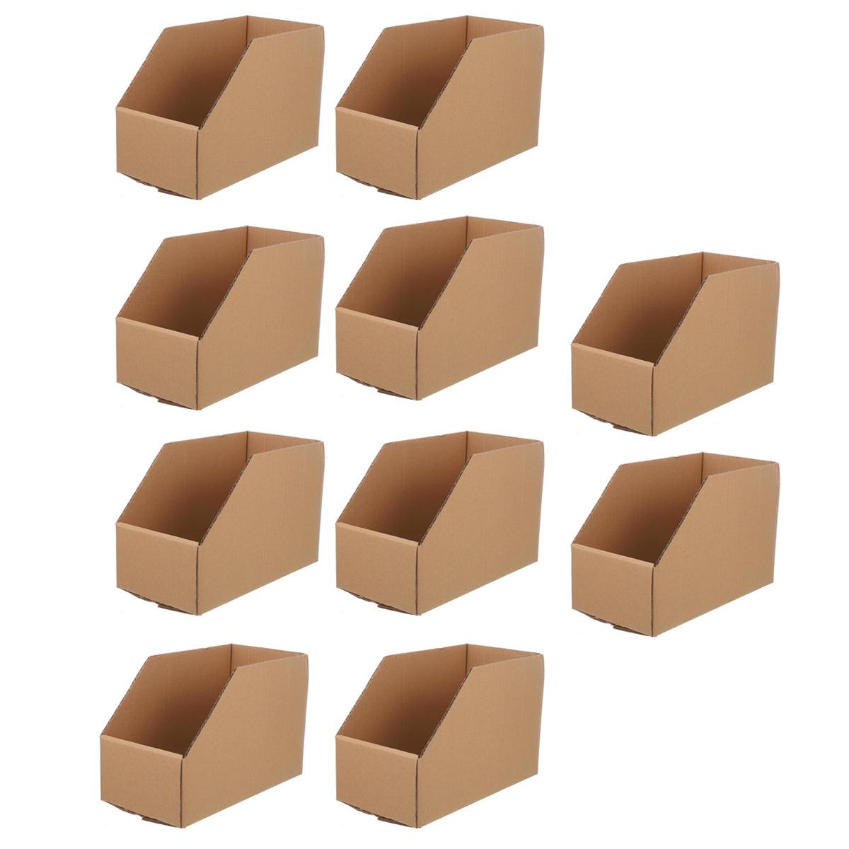10pcs Slanted Display Boxes for Sorting Organising Storage Containers Organizer - 40cm x 18cm x 22cm V528-BIN-10PCS-40-18-22-321387