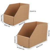 10pcs Slanted Display Boxes for Sorting Organising Storage Containers Organizer - 40cm x 18cm x 22cm V528-BIN-10PCS-40-18-22-321387