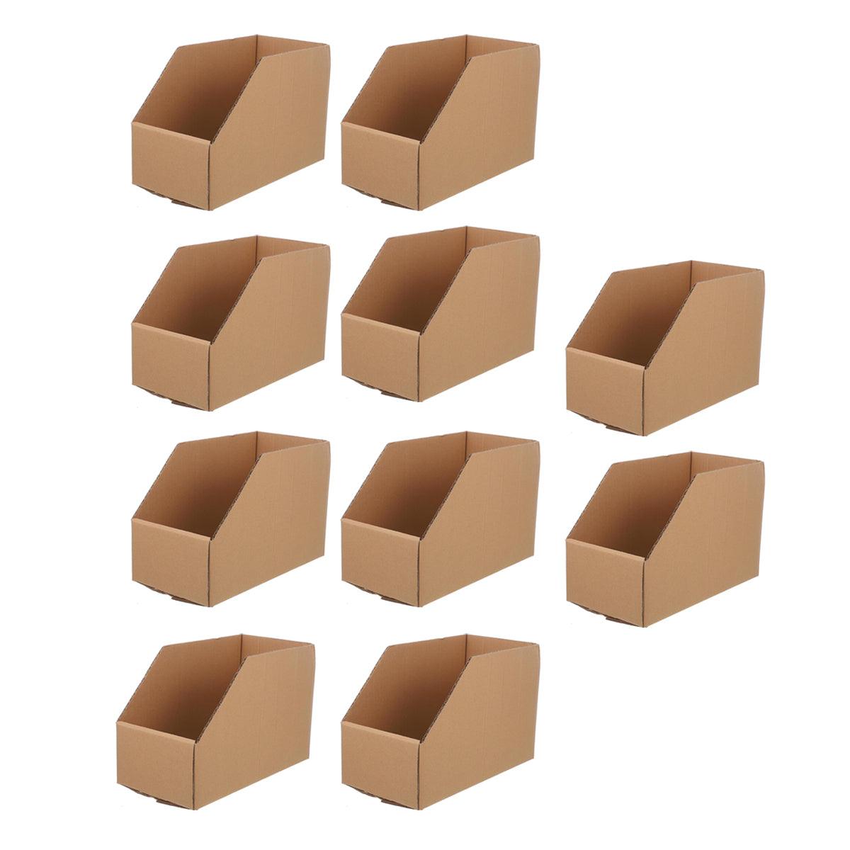 10pcs Slanted Display Boxes for Sorting Organising Storage Containers Organizer - 40cm x 18cm x 22cm V528-BIN-10PCS-40-18-22-321387