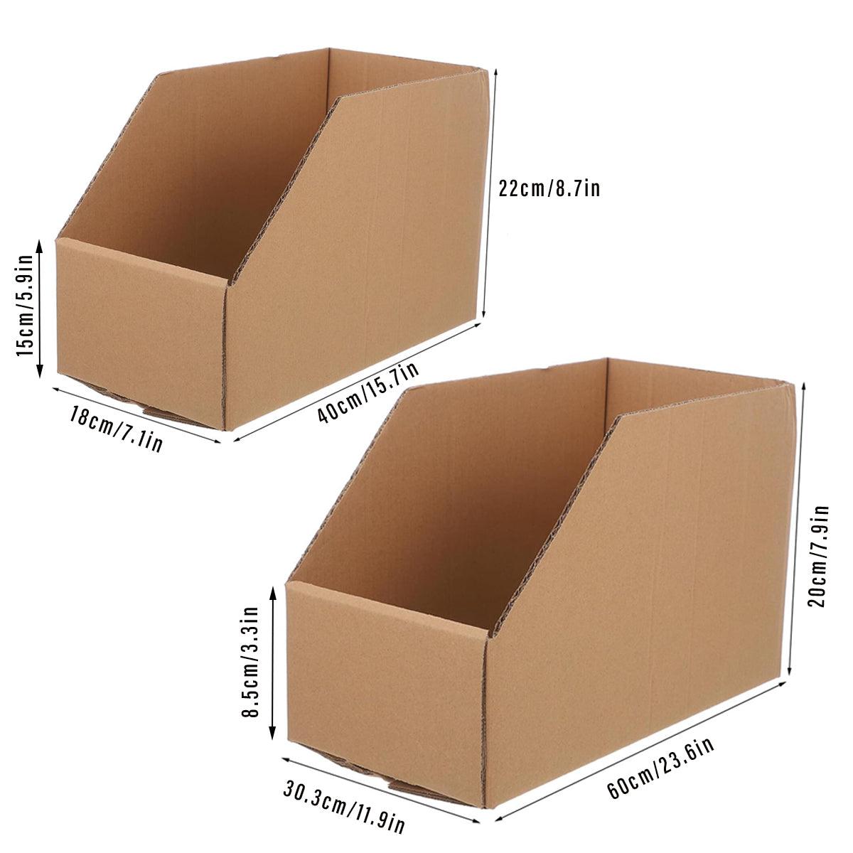 10pcs Slanted Display Boxes for Sorting Organising Storage Containers Organizer - 60cm x 30cm x 20cm V528-BIN-10PCS-60-30-20-676583