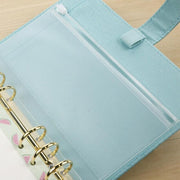 12X A5/A6/A7 Binder Pocket Zipper 6 Holes Pvc Document Filling Bags Clear Kit - A5(21*15CM) V528-BINDERPOCKET-12PCS-A5-108186