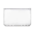 12X A5/A6/A7 Binder Pocket Zipper 6 Holes Pvc Document Filling Bags Clear Kit - A6(17*11CM) V528-BINDERPOCKET-12PCS-A6-116698