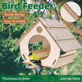 Hanging Bird House Nest Feeder Outdoor Garden Cage Shelter For Small Wild Birds V528-BIRD-22-14-18CM-138330
