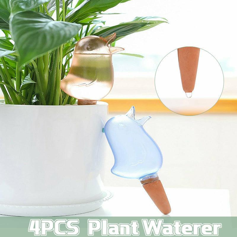 4Pcs Plant Self Watering Spikes Pot Drip Irrigation Garden Tool Plant Waterer Au V528-BIRD-2BLUE2RED-106551