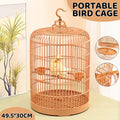 Luxury Portable Bird Cage Round Design Travel Pet Carrier for Small Birds V528-BIRD-CAGE-668300