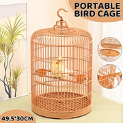 Luxury Portable Bird Cage Round Design Travel Pet Carrier for Small Birds V528-BIRD-CAGE-668300