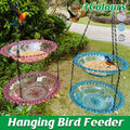 Outdoor Hanging Bird Feeder Bath Garden Patio Decoration for Attracting Birds - Grey V528-BIRD-FEEDER-2-GREY-312969