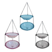 Outdoor Hanging Bird Feeder Bath Garden Patio Decoration for Attracting Birds - Grey V528-BIRD-FEEDER-2-GREY-312969