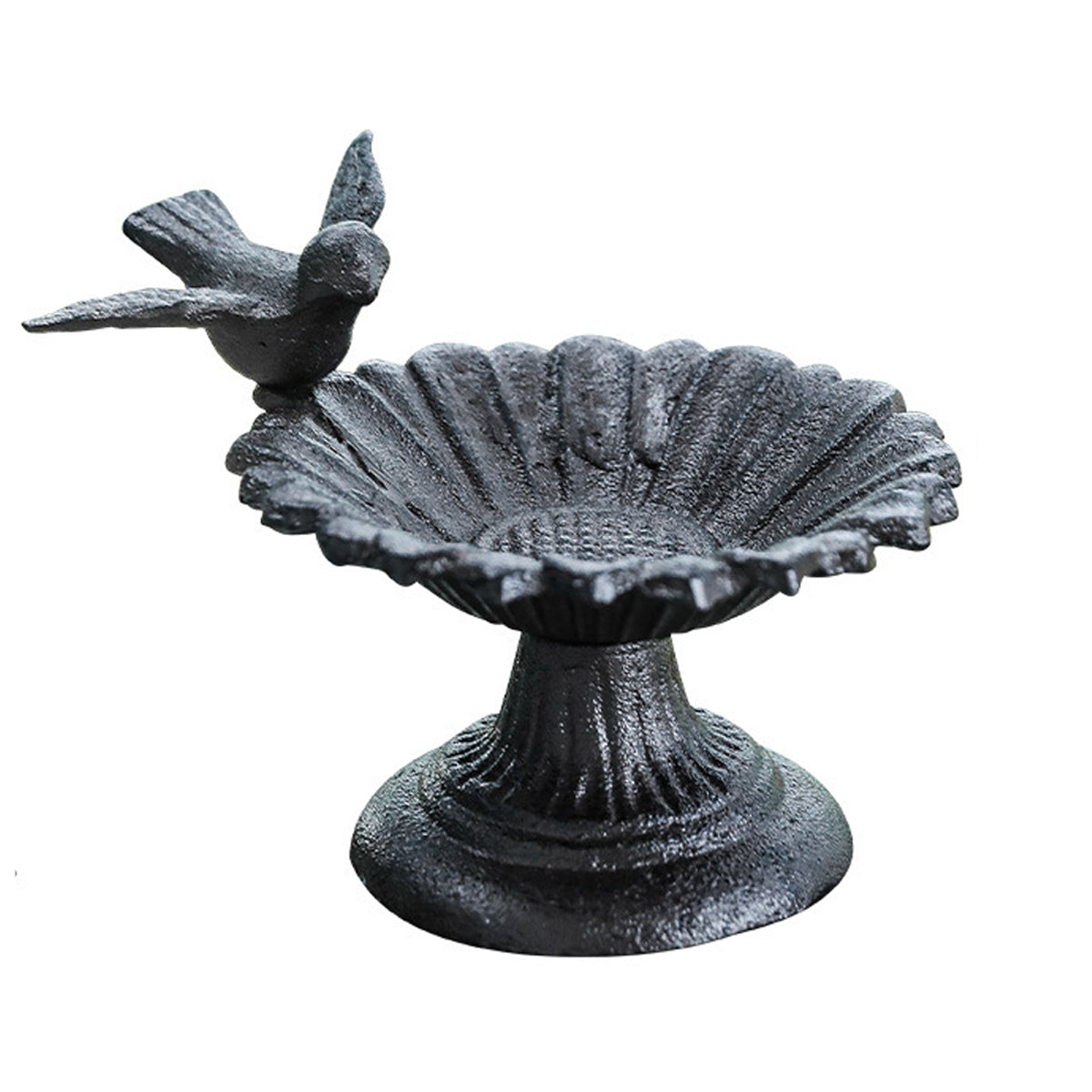 Retro Petal Shaped Bird Feeder Hanging Decorative Outdoor Garden Bird Feeding V528-BIRD-FEEDER-653576