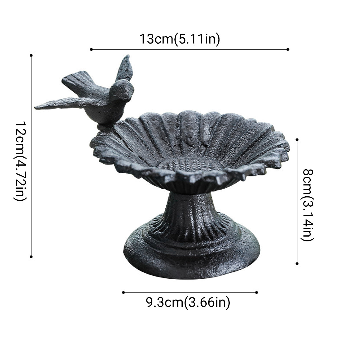 Retro Petal Shaped Bird Feeder Hanging Decorative Outdoor Garden Bird Feeding V528-BIRD-FEEDER-653576
