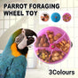Parrot Foraging Toy Bird Chew Wheel Food Dispenser Divider Box Cage Accessory - Blue V528-BIRD-FEEDER-BLUE-244150