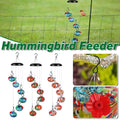 Hanging Hummingbird Feeder Outdoor Garden Nectar Dispenser Attracting Birds - Red Blue V528-BIRD-FEEDER-C-515086