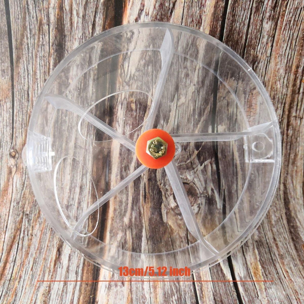 Parrot Foraging Toy Bird Chew Wheel Food Dispenser Divider Box Cage Accessory - Purple V528-BIRD-FEEDER-PURPLE-454466